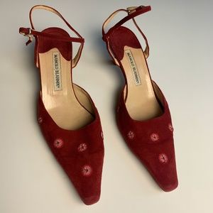 Manolo Blahnik slingback heels